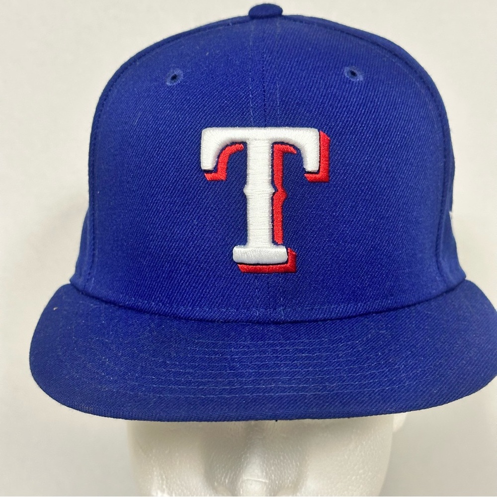 New Era-Texas Rangers Blue Authentic Collection 59FIFTY Fitted Hat - Picture 3 of 8